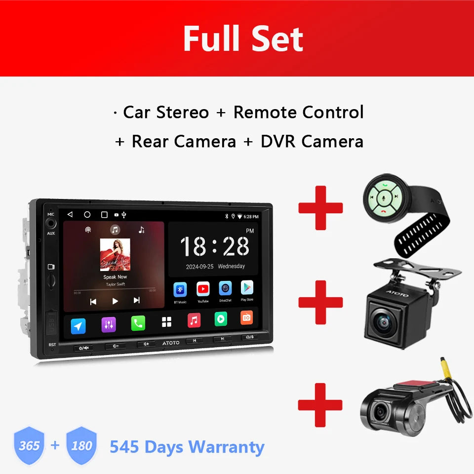 ATOTO Android Double 2 Din Car Stereo 7 inch Automotive Multimedia Player Radio Android Auto Carplay Screen Navigation 2Din A5L