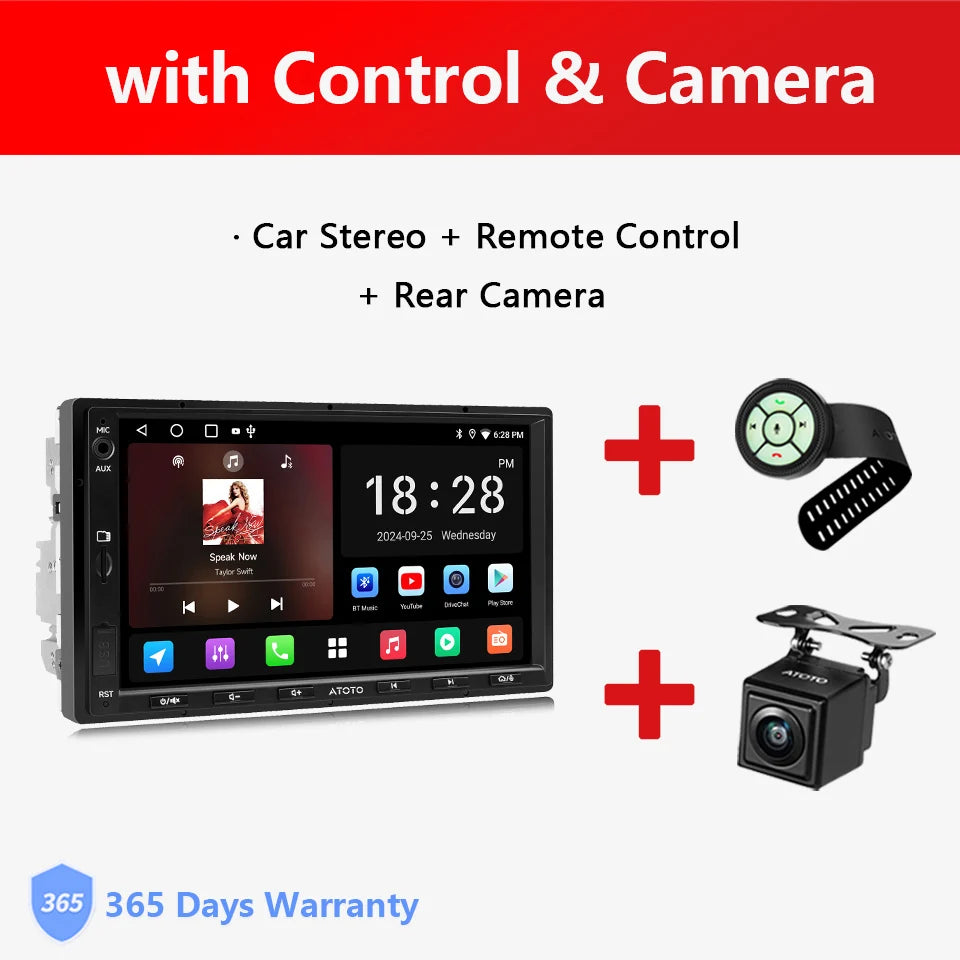 ATOTO 7 inch Double 2 Din Stereo Receiver Smart Car Systems Android Car Radio Automotive Multimedia Carplay Screen 2Din A5 A5L