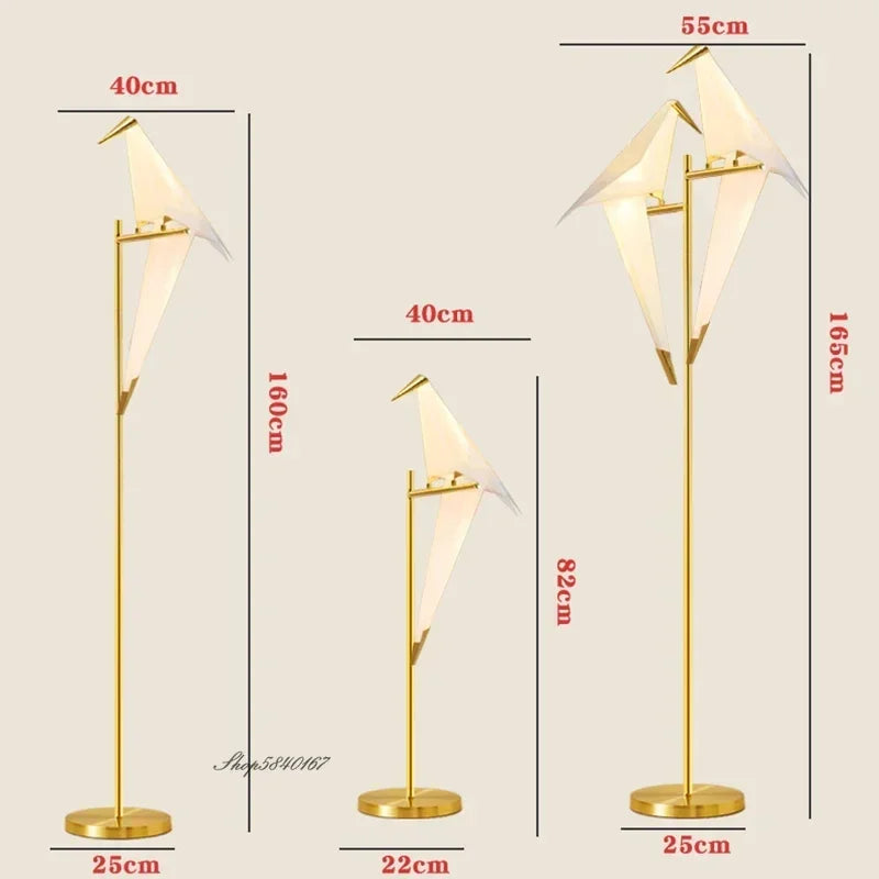 Creative Led Bird Floor Lamps Nordic Designer Standing Lamp for Bedroom Living Room Study Decoration Rotatable Stand Lighting