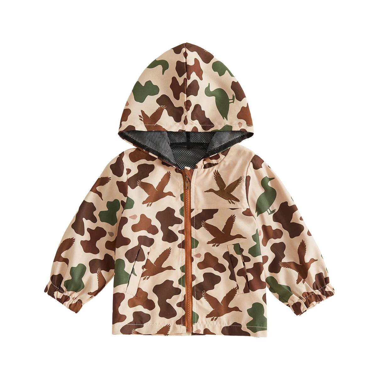 Jacket Long Windbreaker Jacket Boy Long Sleeve Fonrt Sleeve-Fonrt-Zipper Toddler Long Sleeve Hooded Windbreaker Jacket High