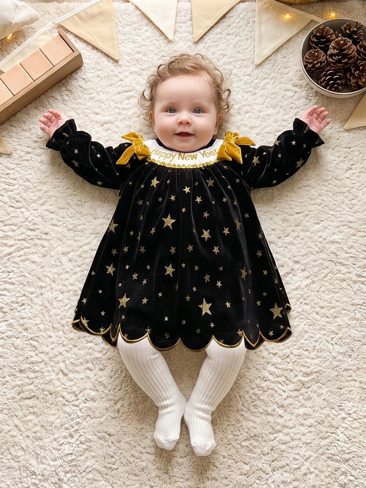Letter Dress Toddler Long Year-Dress-Long New Long Sleeve Toddler Girls New Compact Toddler Girls New