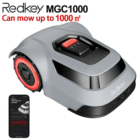 C-TOF Robotic Lawn Mower Redkey MGC800 MGC1000 Lawn Mower Robot Cable Break Detection Climbing 45% App Control Automatic Cutting