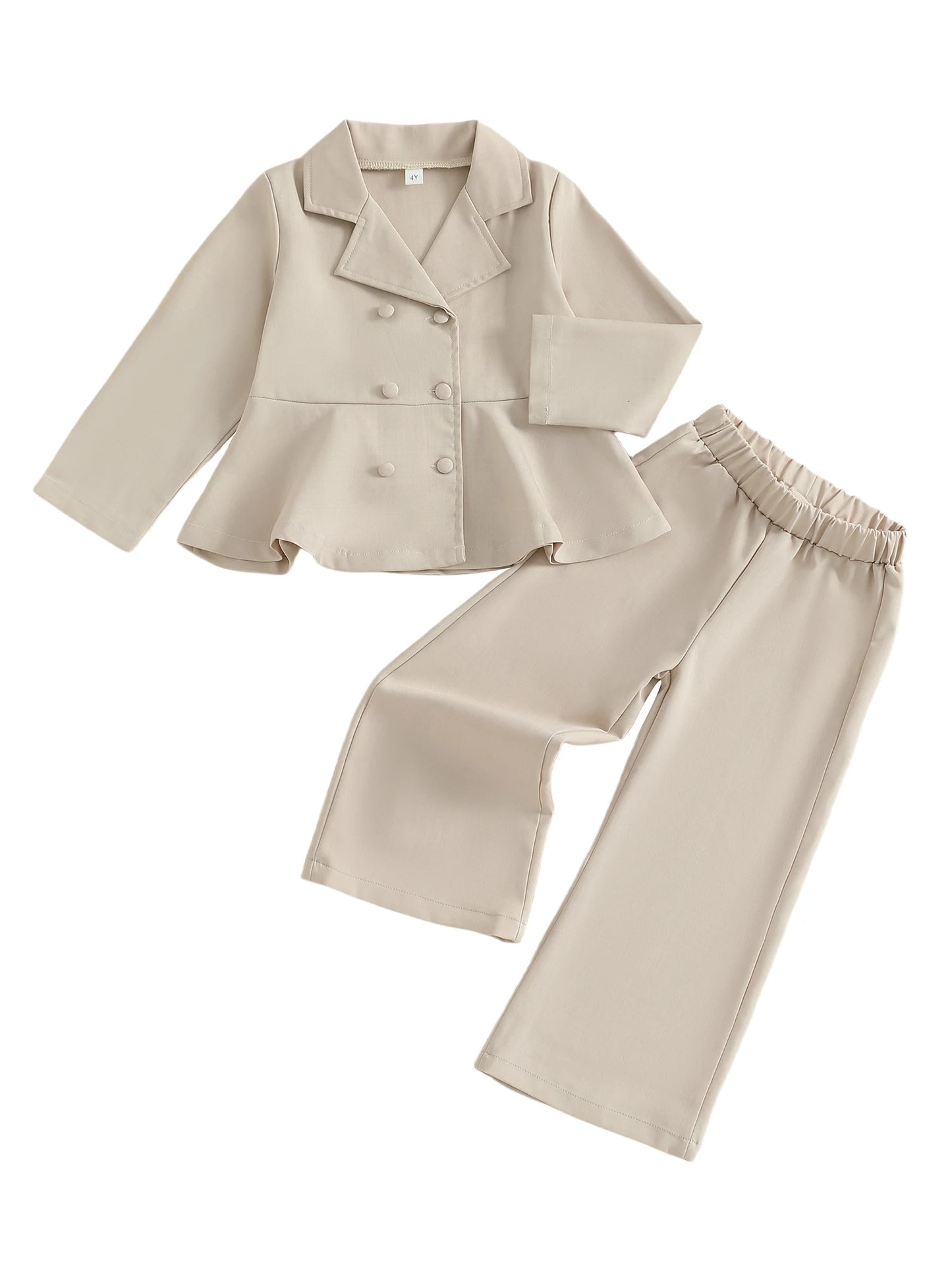 Girls 2-Piece Winter Outfits Warm Hooded Coat Leggings Set Children Clothing for Cold Weather