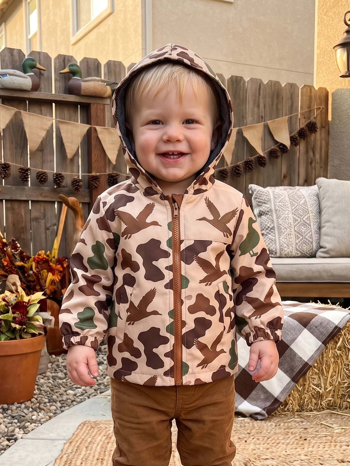 Jacket Long Windbreaker Jacket Boy Long Sleeve Fonrt Sleeve-Fonrt-Zipper Toddler Long Sleeve Hooded Windbreaker Jacket High
