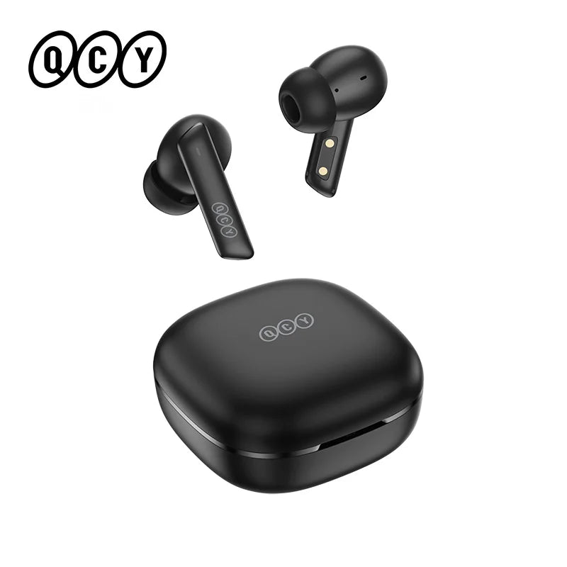 NEW QCY HT05 ANC Wireless TWS Bluetooth 5.2 Earphones 40dB Active Noise Cancellation Headset 6 Mic ENC HD Call TWS Earbuds