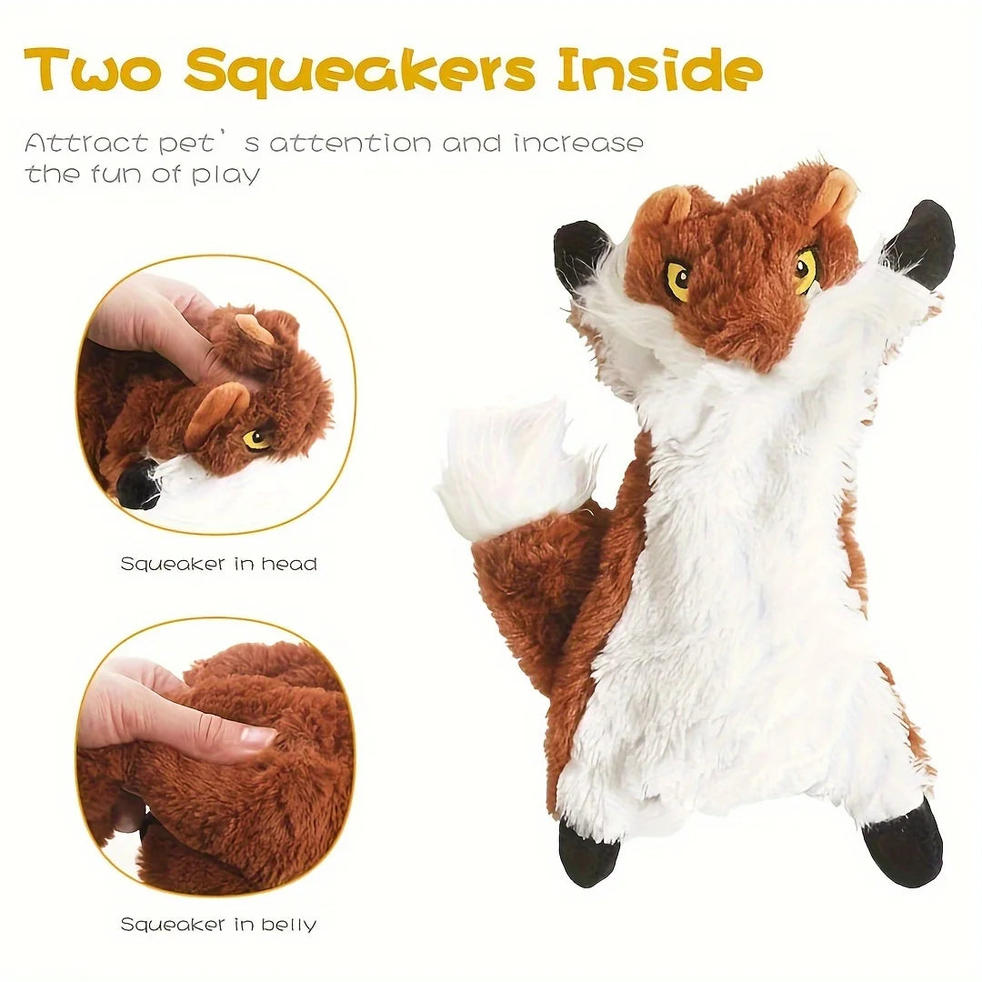 Squeaky Plush Dog Toy - Durable Chew for Small to Large Breeds, Interactive Teething Play, Ideal Birthday Gift
