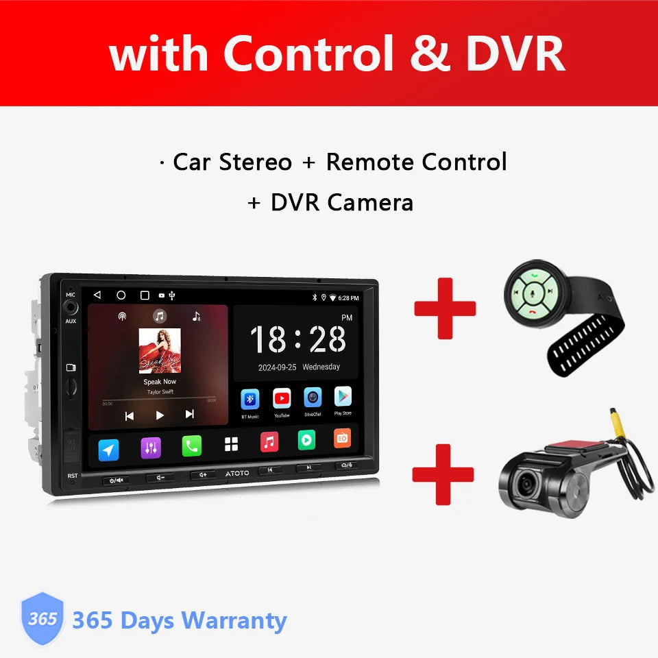 ATOTO 7 inch Double 2 Din Stereo Receiver Smart Car Systems Android Car Radio Automotive Multimedia Carplay Screen 2Din A5 A5L