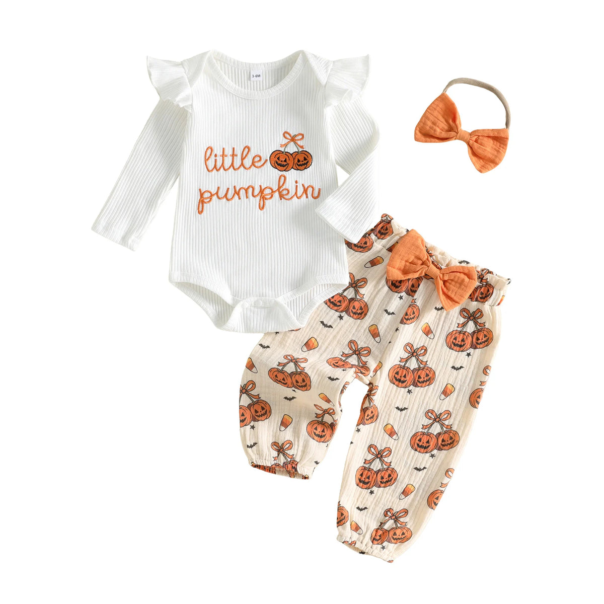 Romper With Pumpkin Halloween Outfit Outfit Letters With Letters Halloween Outfit Letters With Pumpkin Pants