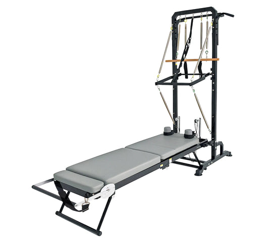 Pilates Reformer Machine with Tower for Home, Foldable Pilates Equipment