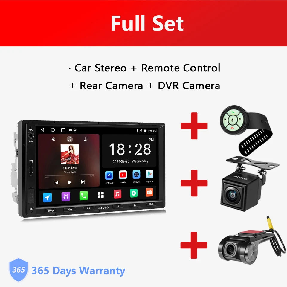 ATOTO 7 inch Double 2 Din Stereo Receiver Smart Car Systems Android Car Radio Automotive Multimedia Carplay Screen 2Din A5 A5L