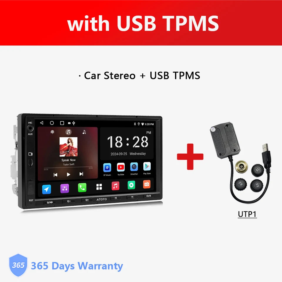 ATOTO 7 inch Double 2 Din Stereo Receiver Smart Car Systems Android Car Radio Automotive Multimedia Carplay Screen 2Din A5 A5L