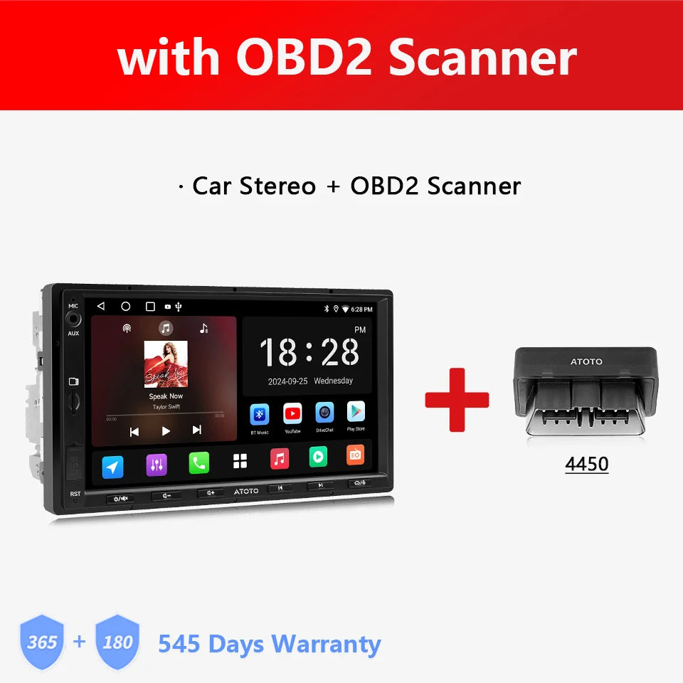 ATOTO Android Double 2 Din Car Stereo 7 inch Automotive Multimedia Player Radio Android Auto Carplay Screen Navigation 2Din A5L